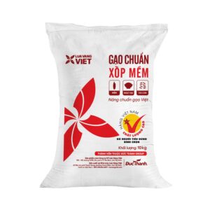 gạo chuẩn xốp mềm lúa vàng việt
