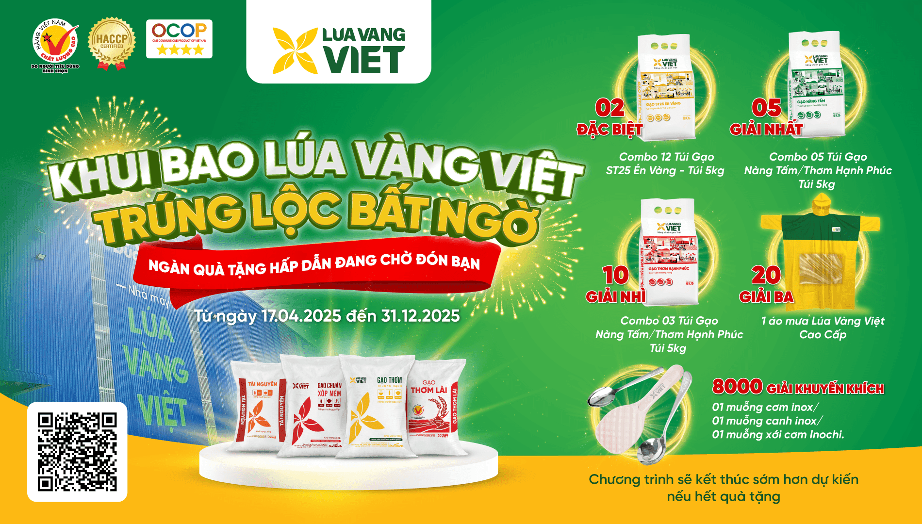 Khui bao Lúa Vang Việt trúng lộc bất ngờ