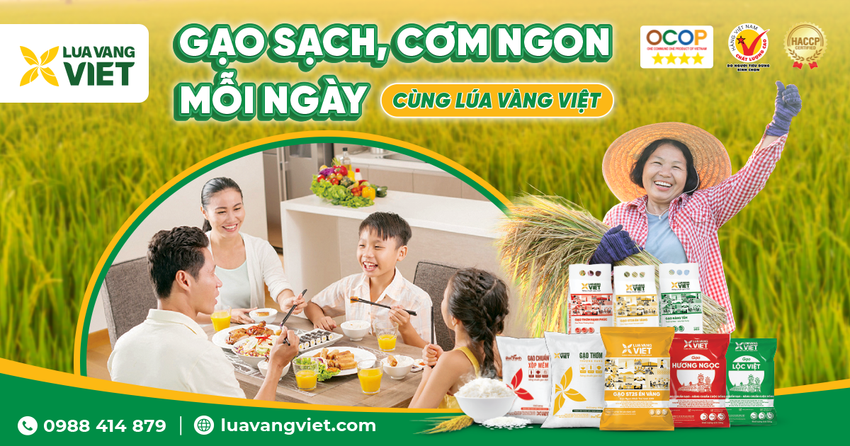 Hình ảnh 5: Thông điệp gạo Lúa Vàng Việt năm 2025