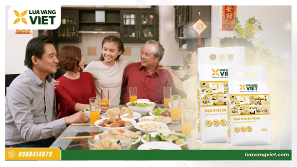 Gạo ST25 Én Vàng Lúa Vàng Việt cho bữa cơm ngon mỗi ngày