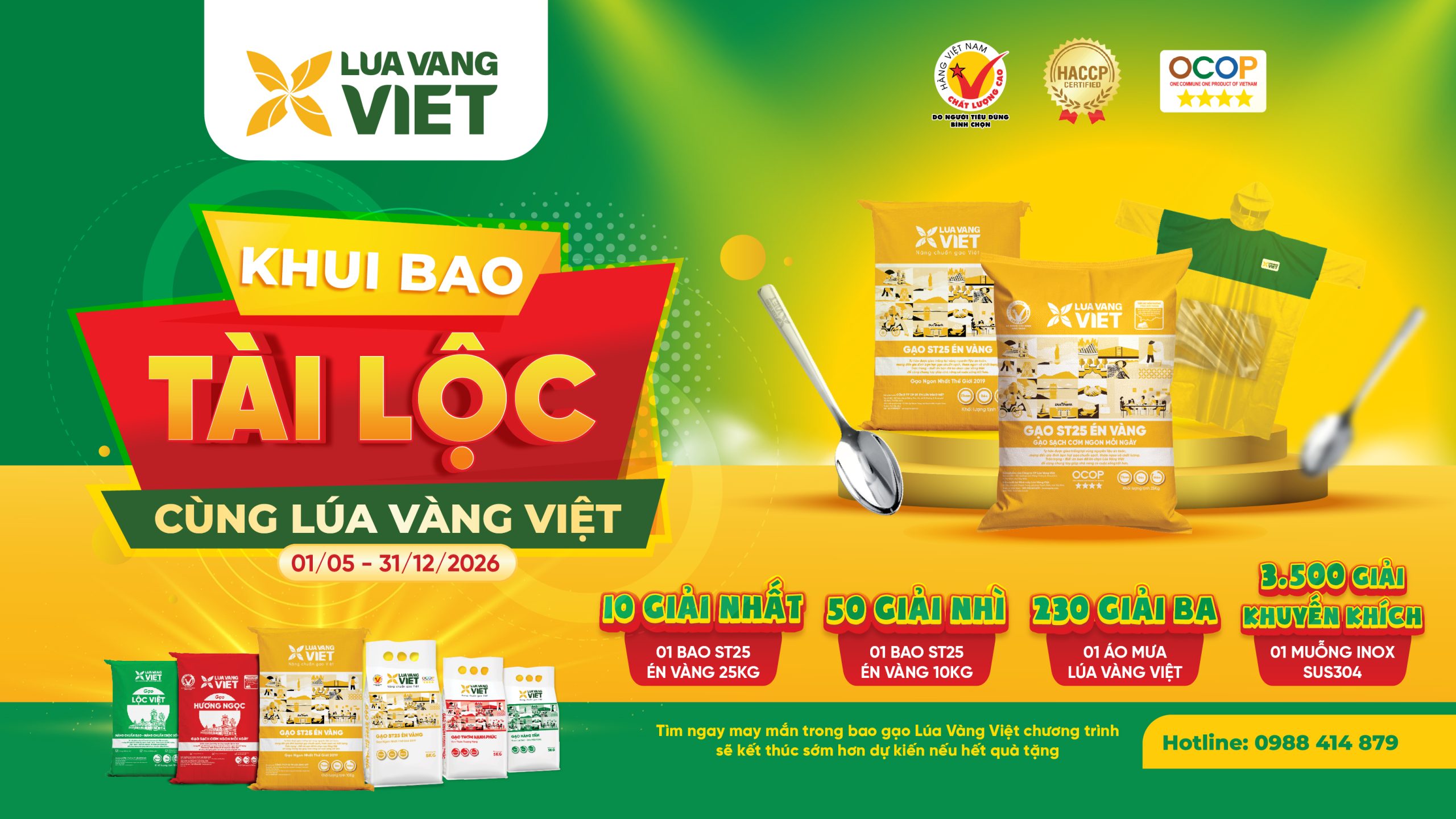 KHUI BAO TÀI LỘC CÙNG LÚA VÀNG VIỆT