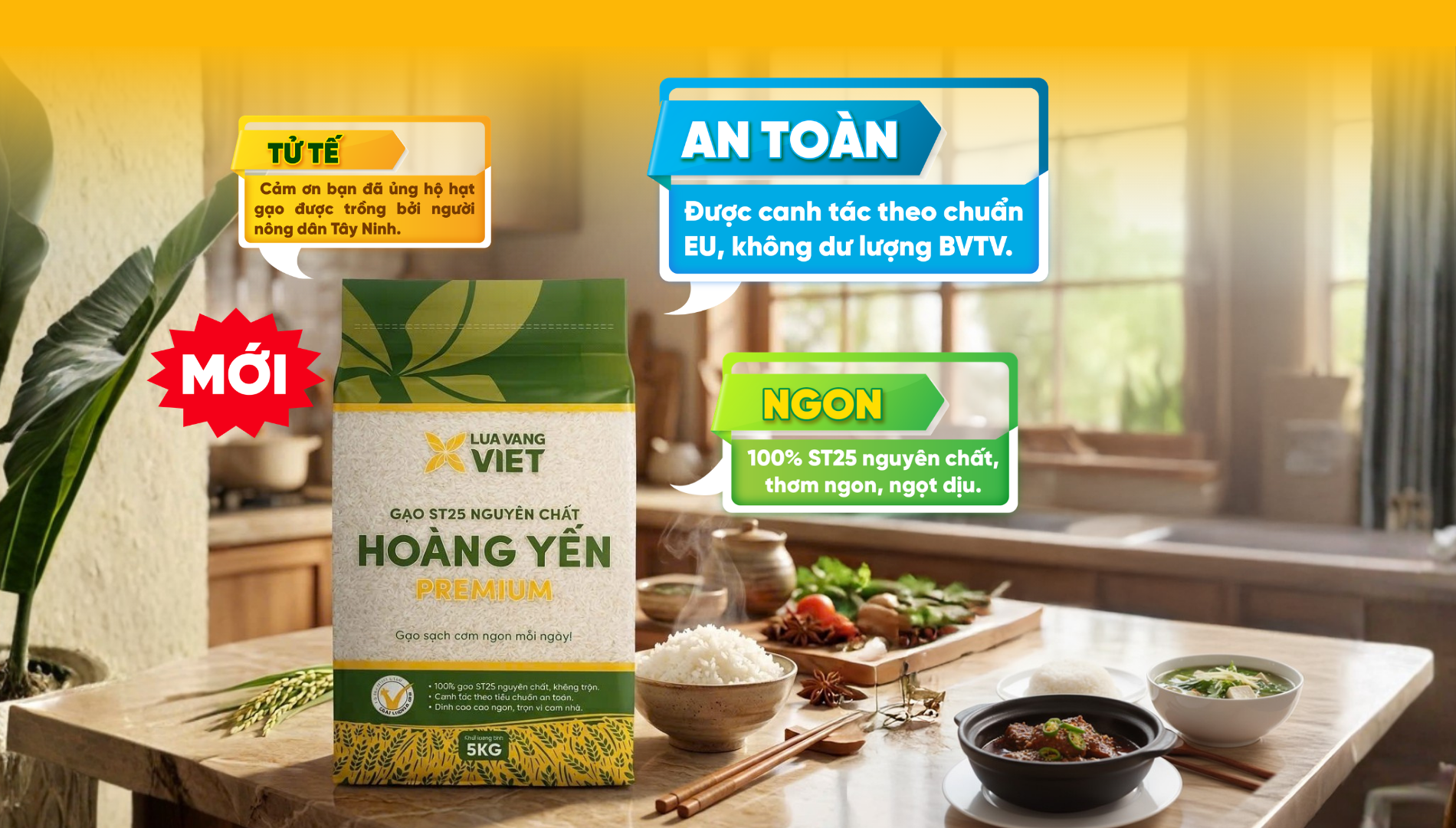 gạo st25 hoàng yến premium