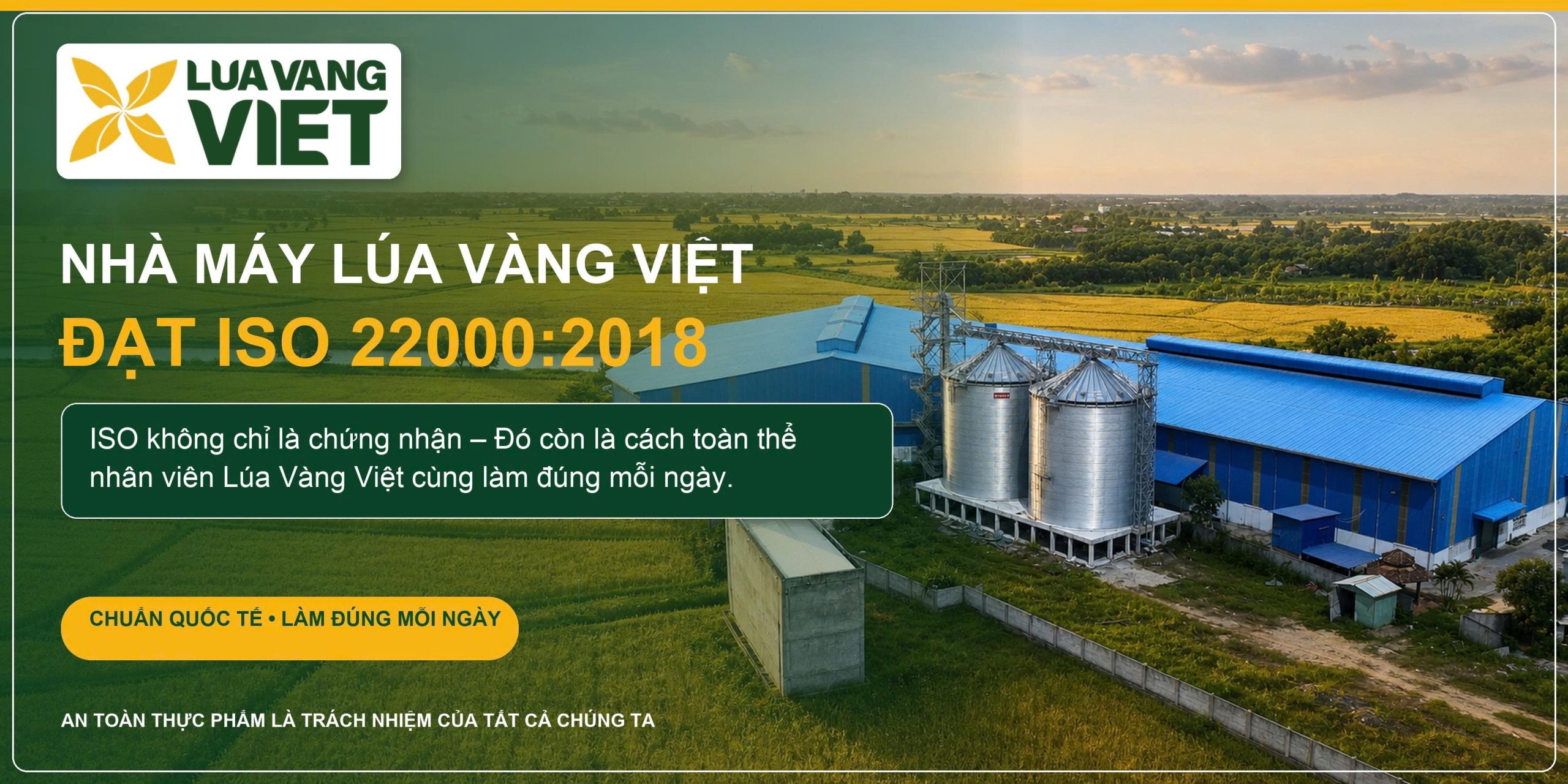 Nha may Lua Vang Viet dat ISO 22000:2018